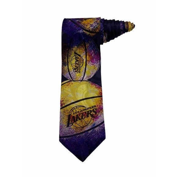 Ralph Marlin Other - Ralph Marlin RM Style NBA Los Angeles Logo Basketball Vintage Novelty Silk Tie